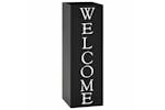 vidaXL 246796 Umbrella Stand Welcome Steel Black vidaXL 246796 Umbrella Stand Welcome Steel Black