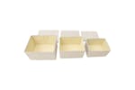 vidaXL 332920 Stackable Storage Box Set Of 3 Piece Fabric Cream vidaXL 332920 Stackable Storage Box Set Of 3 Piece Fabric Cream