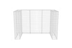 vidaXL 142559 Gabion Double Wheelie Bin Surround Steel 180x100x120cm vidaXL 142559 Gabion Double Wheelie Bin Surround Steel 180x100x120cm