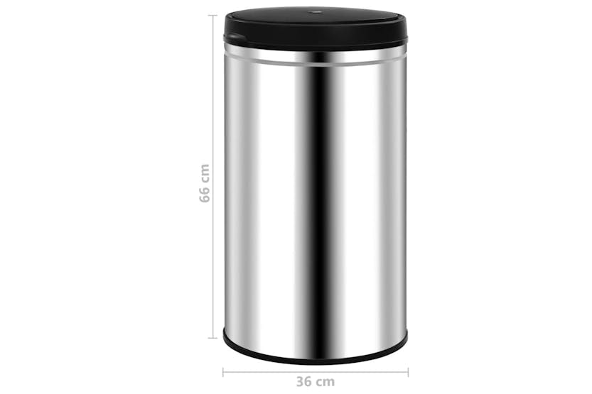 vidaXL 322695 Automatic Sensor Dustbin 60 L Stainless Steel vidaXL 322695 Automatic Sensor Dustbin 60 L Stainless Steel