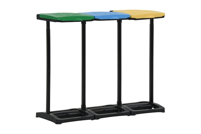 vidaXL 340989 Bin Bag Stands With Lid 240-330 L Multicolour Pp vidaXL 340989 Bin Bag Stands With Lid 240-330 L Multicolour Pp