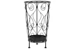 vidaXL 245932 Umbrella Stand Vintage Style Metal 26x46cm Black vidaXL 245932 Umbrella Stand Vintage Style Metal 26x46cm Black