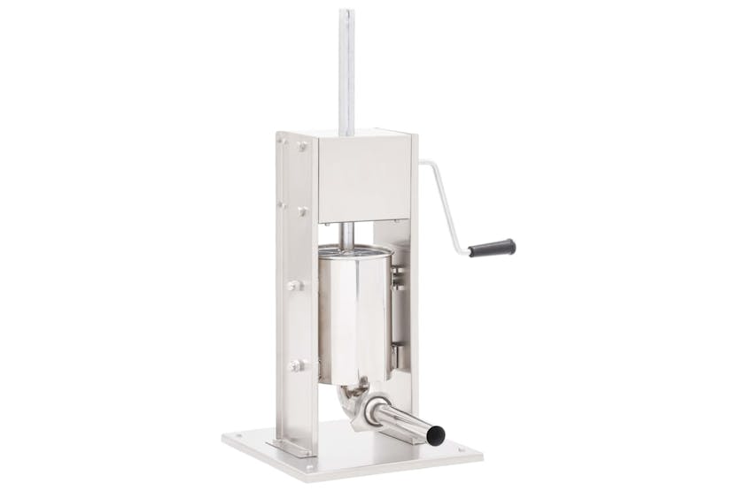 vidaXL 50961 Manual Sausage Stuffer Silver 3 L Stainless Steel vidaXL 50961 Manual Sausage Stuffer Silver 3 L Stainless Steel