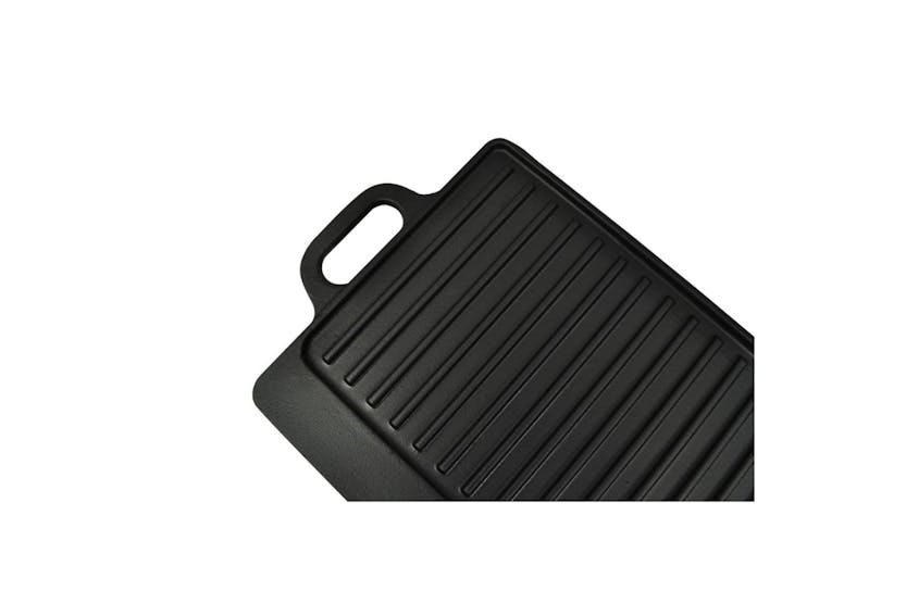 vidaXL 50127 Grill Platter 2 Pcs Cast Iron Reversible 38x23cm vidaXL 50127 Grill Platter 2 Pcs Cast Iron Reversible 38x23cm