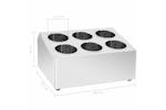 vidaXL 51230 Cutlery Holder 6 Grids Square Stainless Steel vidaXL 51230 Cutlery Holder 6 Grids Square Stainless Steel