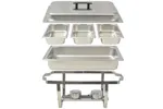 vidaXL 50529 3 Piece Chafing Dish Set Stainless Steel vidaXL 50529 3 Piece Chafing Dish Set Stainless Steel