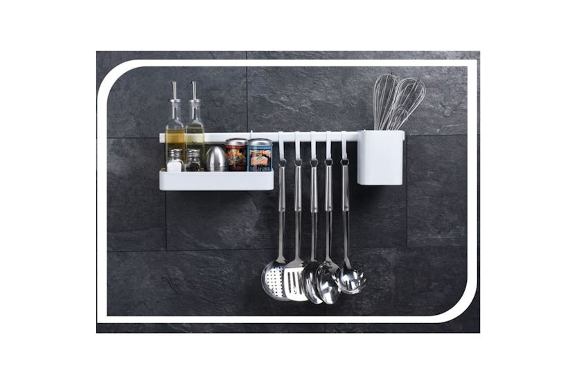 Excellent Houseware 442507 8 Piece Kitchen Organiser Black Excellent Houseware 442507 8 Piece Kitchen Organiser Black