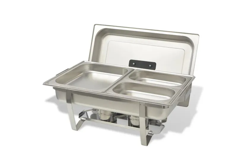 vidaXL 50530 4 Piece Chafing Dish Set Stainless Steel vidaXL 50530 4 Piece Chafing Dish Set Stainless Steel