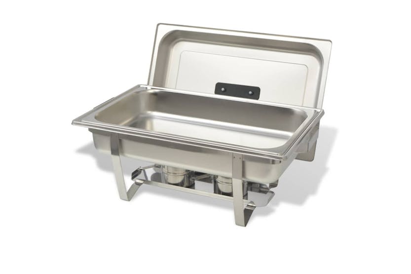 vidaXL 50528 2 Piece Chafing Dish Set Stainless Steel vidaXL 50528 2 Piece Chafing Dish Set Stainless Steel