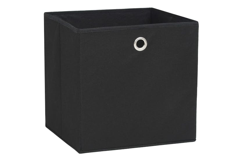 vidaXL 245746 Storage Boxes 10 Pcs Non-woven Fabric 32x32x32cm Black vidaXL 245746 Storage Boxes 10 Pcs Non-woven Fabric 32x32x32cm Black