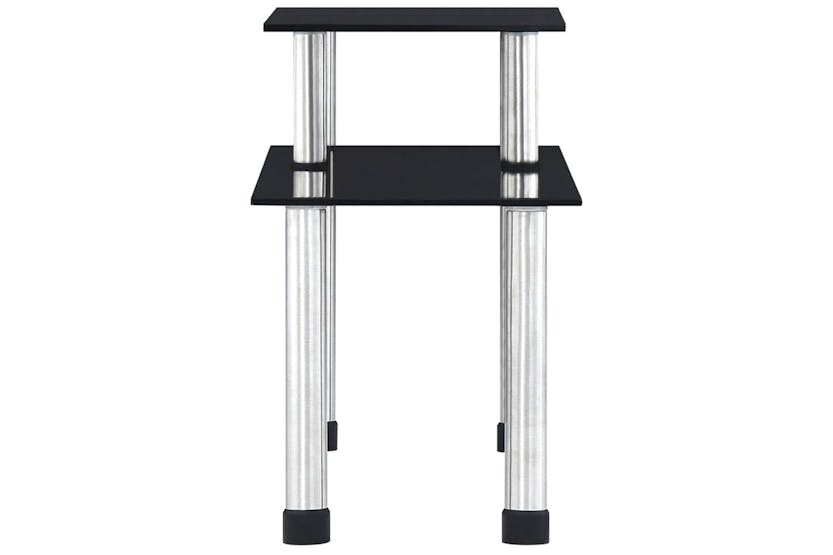 vidaXL 249524 Kitchen Shelf Black 45x16x26cm Tempered Glass vidaXL 249524 Kitchen Shelf Black 45x16x26cm Tempered Glass