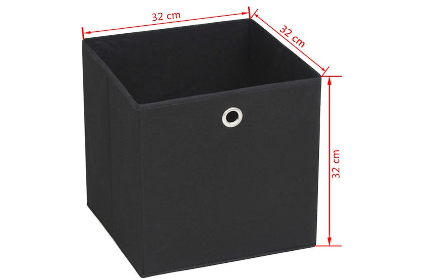 vidaXL 245746 Storage Boxes 10 Pcs Non-woven Fabric 32x32x32cm Black vidaXL 245746 Storage Boxes 10 Pcs Non-woven Fabric 32x32x32cm Black