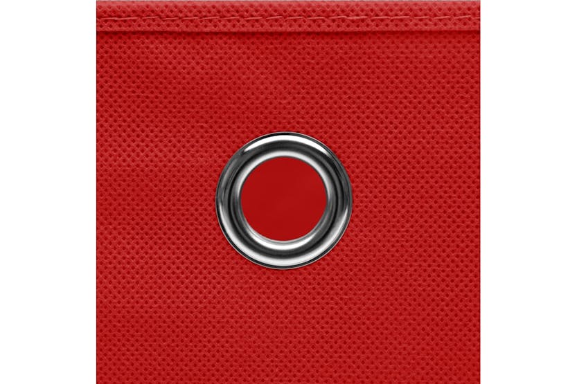 vidaXL 325222 Storage Boxes With Covers 10 Pcs 28x28x28cm Red vidaXL 325222 Storage Boxes With Covers 10 Pcs 28x28x28cm Red