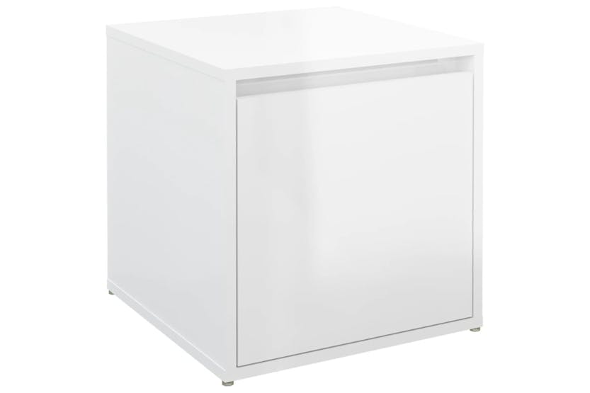 vidaXL 808780 Box Drawer High Gloss White 40.5x40x40cm Engineered Wood vidaXL 808780 Box Drawer High Gloss White 40.5x40x40cm Engineered Wood