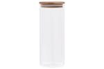 vidaXL 150696 Storage Glass Jars With Bamboo Lid 6 Pcs 1000 Ml vidaXL 150696 Storage Glass Jars With Bamboo Lid 6 Pcs 1000 Ml