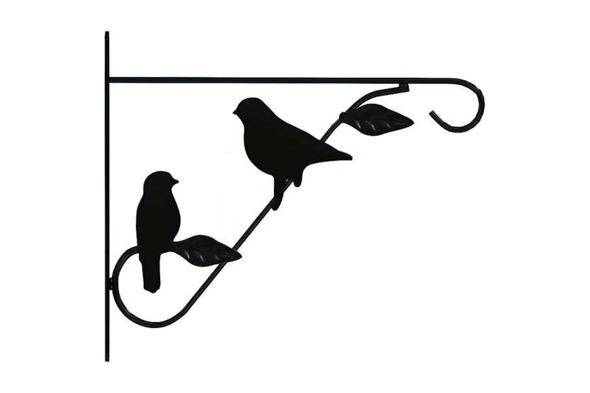 vidaXL 319361 Hanging Basket Brackets 4 Pcs Black Steel vidaXL 319361 Hanging Basket Brackets 4 Pcs Black Steel