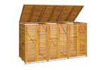vidaXL 3155240 Triple Garbage Bin Shed 210x89x117cm Solid Wood Acacia vidaXL 3155240 Triple Garbage Bin Shed 210x89x117cm Solid Wood Acacia