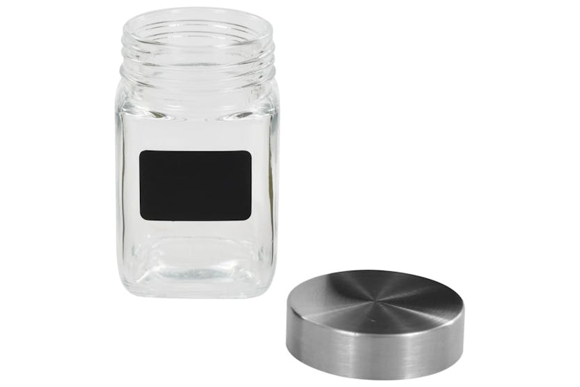 vidaXL 50855 Storage Jars With Sticker 12 Pcs 300 Ml vidaXL 50855 Storage Jars With Sticker 12 Pcs 300 Ml