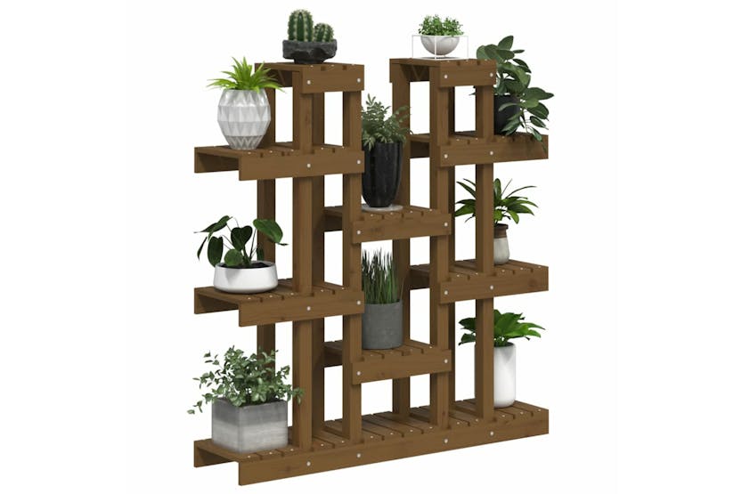 vidaXL 822095 Plant Stand Honey Brown 104.5x25x109.5cm Solid Wood Pine vidaXL 822095 Plant Stand Honey Brown 104.5x25x109.5cm Solid Wood Pine