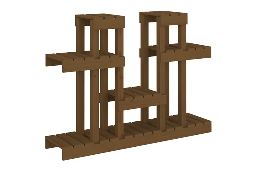 vidaXL 822100 Plant Stand Honey Brown 104.5x25x77.5cm Solid Wood Pine vidaXL 822100 Plant Stand Honey Brown 104.5x25x77.5cm Solid Wood Pine