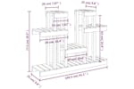 vidaXL 822098 Plant Stand White 104.5x25x77.5cm Solid Wood Pine vidaXL 822098 Plant Stand White 104.5x25x77.5cm Solid Wood Pine