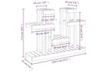 vidaXL 822100 Plant Stand Honey Brown 104.5x25x77.5cm Solid Wood Pine vidaXL 822100 Plant Stand Honey Brown 104.5x25x77.5cm Solid Wood Pine