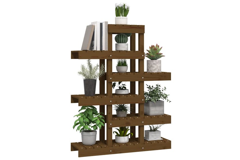 vidaXL 822090 Plant Stand Honey Brown 85x25x109.5cm Solid Wood Pine vidaXL 822090 Plant Stand Honey Brown 85x25x109.5cm Solid Wood Pine