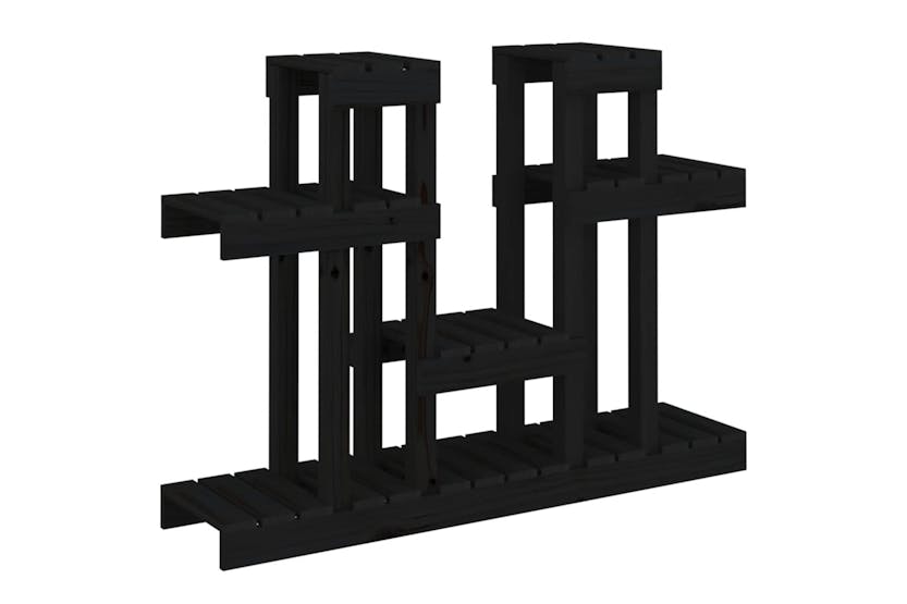 vidaXL 822101 Plant Stand Black 104.5x25x77.5cm Solid Wood Pine vidaXL 822101 Plant Stand Black 104.5x25x77.5cm Solid Wood Pine