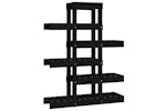 vidaXL 822091 Plant Stand Black 85x25x109.5cm Solid Wood Pine vidaXL 822091 Plant Stand Black 85x25x109.5cm Solid Wood Pine