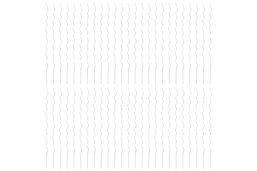 vidaXL 142413 50 Pcs Spiral Plant Supports 170cm Galvanised Steel vidaXL 142413 50 Pcs Spiral Plant Supports 170cm Galvanised Steel