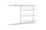 vidaXL 50969 3-tier Pull-out Kitchen Wire Basket Silver 47x25x56cm vidaXL 50969 3-tier Pull-out Kitchen Wire Basket Silver 47x25x56cm