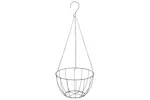 vidaXL 3188013 Hanging Basket Brackets With Planters 4 Pcs Black Steel vidaXL 3188013 Hanging Basket Brackets With Planters 4 Pcs Black Steel