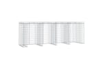 Vidaxl 151338 Gabion Wall For Garbage Bin 350x91x120 Cm Galvanised Iron Vidaxl 151338 Gabion Wall For Garbage Bin 350x91x120 Cm Galvanised Iron