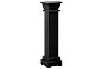 vidaXL 323970 Classic Square Pillar Plant Stand Black 17x17x66cm Mdf vidaXL 323970 Classic Square Pillar Plant Stand Black 17x17x66cm Mdf