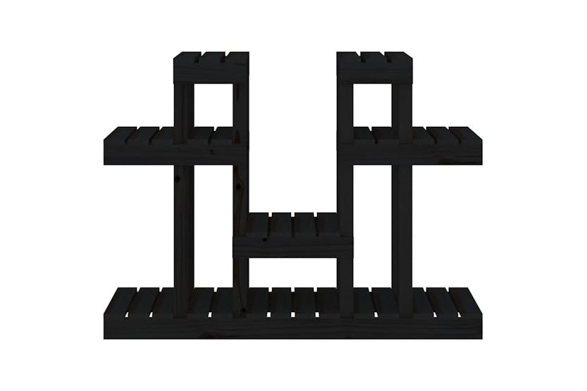 vidaXL 822101 Plant Stand Black 104.5x25x77.5cm Solid Wood Pine vidaXL 822101 Plant Stand Black 104.5x25x77.5cm Solid Wood Pine