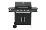 vidaXL 310105 Gas Barbecue Grill 4+1 Cooking Zone Black Steel vidaXL 310105 Gas Barbecue Grill 4+1 Cooking Zone Black Steel