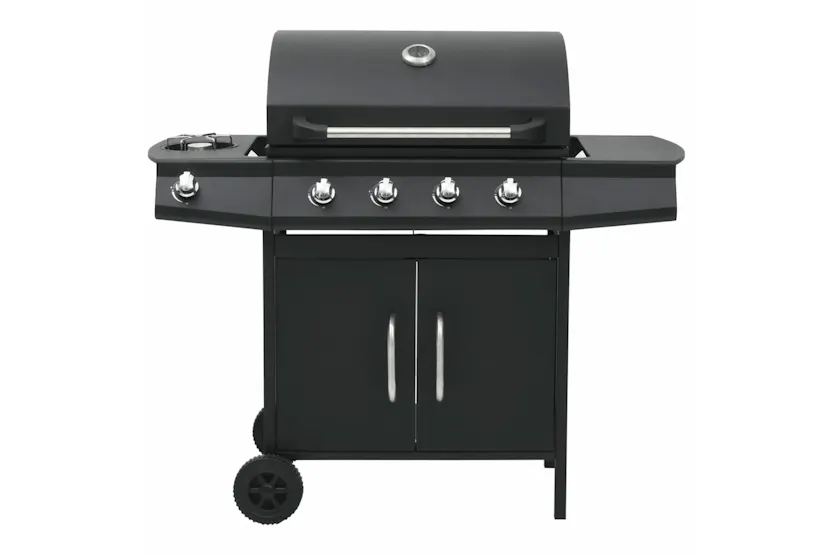 vidaXL 310105 Gas Barbecue Grill 4+1 Cooking Zone Black Steel vidaXL 310105 Gas Barbecue Grill 4+1 Cooking Zone Black Steel