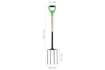 vidaXL 146141 Garden Digger Fork D Grip Steel And Hardwood vidaXL 146141 Garden Digger Fork D Grip Steel And Hardwood