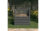 vidaXL 822189 Composter Grey 80x80x78cm Solid Wood Pine vidaXL 822189 Composter Grey 80x80x78cm Solid Wood Pine