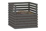 vidaXL 822189 Composter Grey 80x80x78cm Solid Wood Pine vidaXL 822189 Composter Grey 80x80x78cm Solid Wood Pine