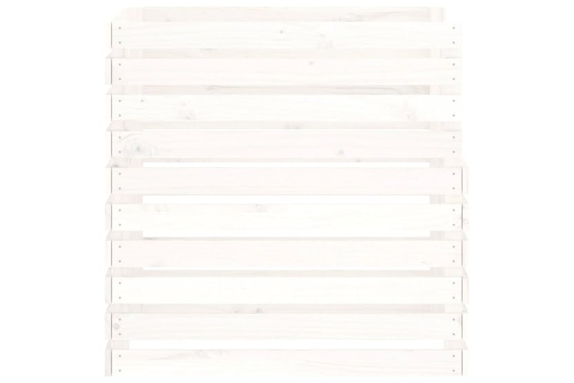 vidaXL 822188 Composter White 80x80x78cm Solid Wood Pine vidaXL 822188 Composter White 80x80x78cm Solid Wood Pine