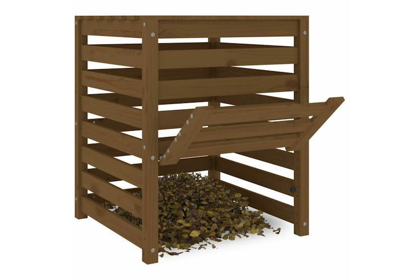 vidaXL 823811 Composter Honey Brown 63.5x63.5x77.5cm Solid Wood Pine vidaXL 823811 Composter Honey Brown 63.5x63.5x77.5cm Solid Wood Pine