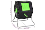 vidaXL 153610 Tumbling Composter 60x58x74cm 105 L Polypropylene vidaXL 153610 Tumbling Composter 60x58x74cm 105 L Polypropylene