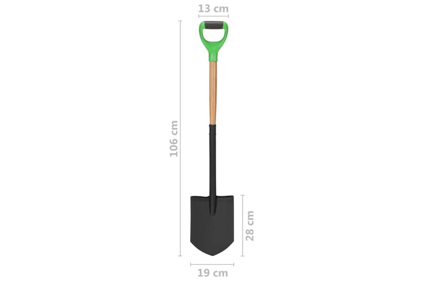 vidaXL 146143 Garden Point Shovel D Grip Steel And Hardwood vidaXL 146143 Garden Point Shovel D Grip Steel And Hardwood