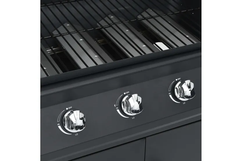 vidaXL 310105 Gas Barbecue Grill 4+1 Cooking Zone Black Steel vidaXL 310105 Gas Barbecue Grill 4+1 Cooking Zone Black Steel