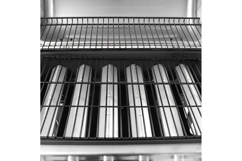 vidaXL 3053630 Gas Bbq Grill With 6 Burners Black And Silver vidaXL 3053630 Gas Bbq Grill With 6 Burners Black And Silver