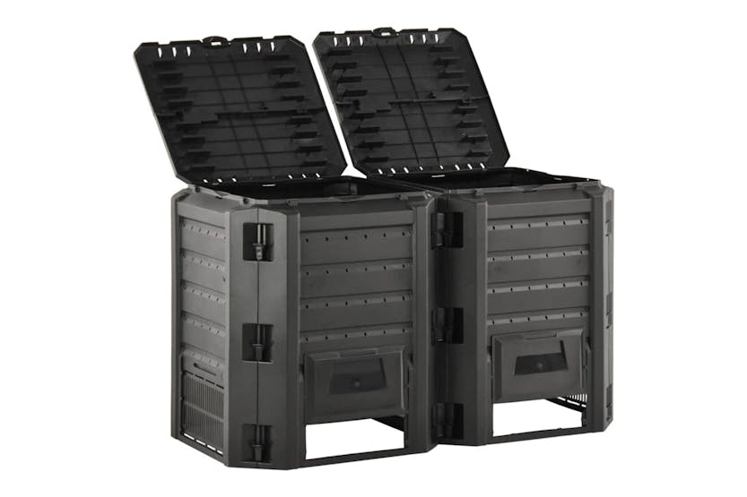 vidaXL 312273 Garden Composter Black 800 L vidaXL 312273 Garden Composter Black 800 L