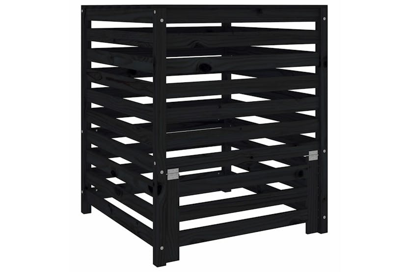 vidaXL 823819 Composter Black 82.5x82.5x99.5cm Solid Wood Pine vidaXL 823819 Composter Black 82.5x82.5x99.5cm Solid Wood Pine