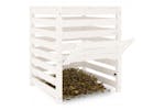 vidaXL 823809 Composter White 63.5x63.5x77.5cm Solid Wood Pine vidaXL 823809 Composter White 63.5x63.5x77.5cm Solid Wood Pine