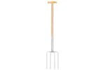 vidaXL 146145 Garden Digger Fork T Grip Stainless Steel And Ashwood vidaXL 146145 Garden Digger Fork T Grip Stainless Steel And Ashwood